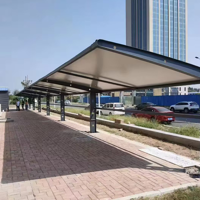 户外停车棚，电动折叠雨棚