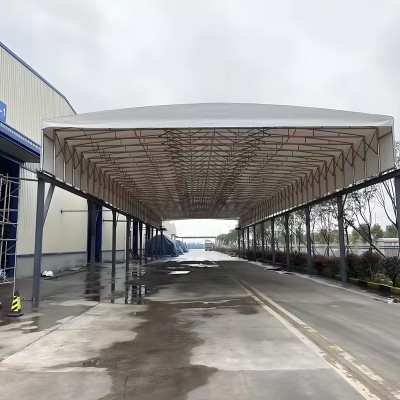 户外停车棚，电动折叠雨棚
