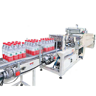 直线全自动矿泉水PE膜包装机